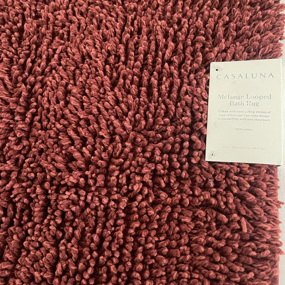 Casaluna Melange Looped Bath Rug Clay  21” x 34” - Target